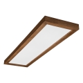 Brilagi - Lámpara de techo LED para baño WOODY FRAME LED/40W/230V 120x30 cm IP44 roble/cerezo