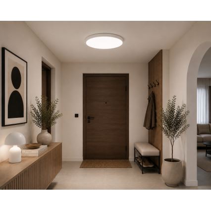 BRILAGI - Lámpara de techo LED para baño ZENNA LED/36W/230V Ø 42 cm IP44 blanca