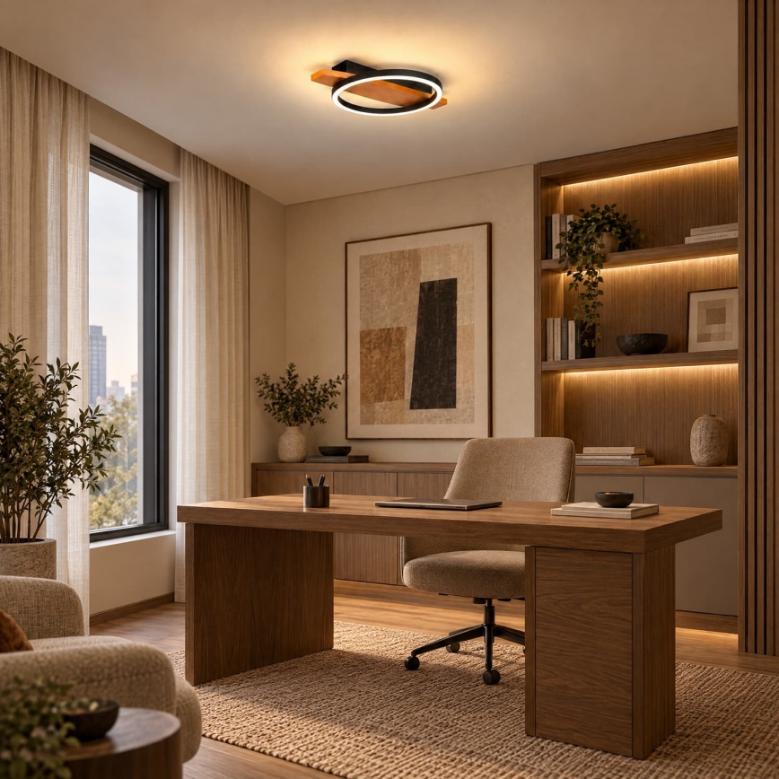 BRILAGI - Lámpara de techo LED PLANK LED/16W/230V 4000K 30x40 cm madera