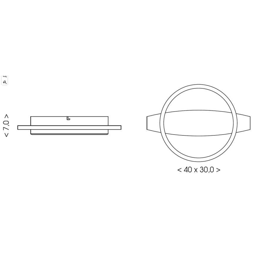Brilagi - Lámpara de techo LED PLANK LED/16W/230V 4000K 30x40 cm madera