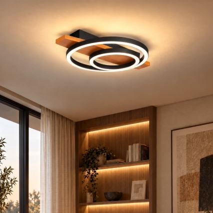 BRILAGI - Lámpara de techo LED PLANK LED/28W/230V 4000K 30x40 cm madera