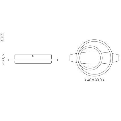 Brilagi - Lámpara de techo LED PLANK LED/28W/230V 4000K 30x40 cm madera