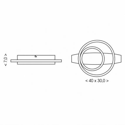 BRILAGI - Lámpara de techo LED PLANK LED/28W/230V 4000K 30x40 cm madera