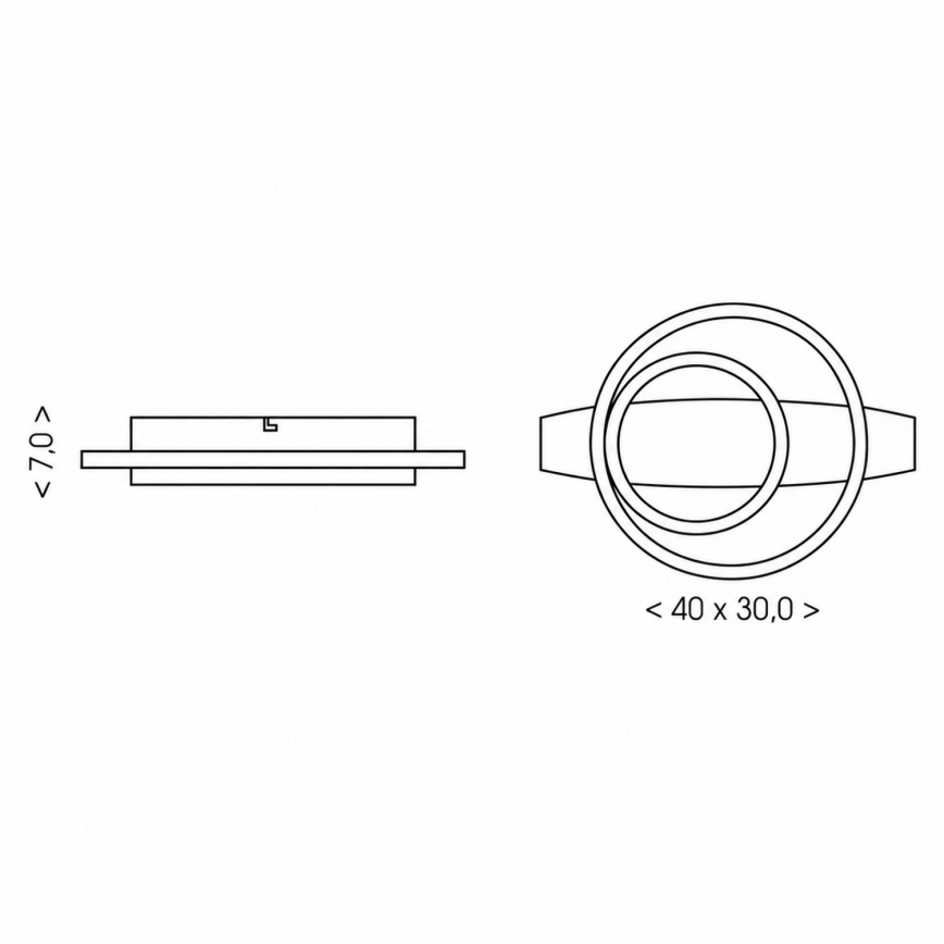 BRILAGI - Lámpara de techo LED PLANK LED/28W/230V 4000K 30x40 cm madera
