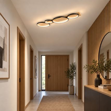 BRILAGI - Lámpara de techo LED PLANK LED/38W/230V 4000K 40x120 cm de madera