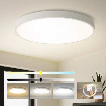 Brilagi - Lámpara de techo LED POOL LED/128W/230V 3000/4000/6000K Ø 100 cm blanca