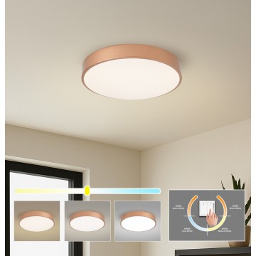 BRILAGI - Lámpara de techo LED POOL LED/48W/230V 3000/4000/6000K Ø 40 cm, acabado en cobre