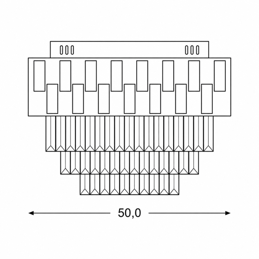 BRILAGI - Luminaria de techo LED regulable AURELIA LED/45W/230V 3000-6000K Ø 50 cm dorada + control remoto