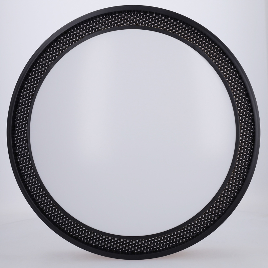 Brilagi - Lámpara de techo LED regulable COCI LED/48W/230V 3000-6500K Ø 39 cm acabado efecto madera/negro + mando a distancia