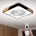 Brilagi - Lámpara de techo LED regulable con ventilador LED/30W/230V 3000-6500K negro/roble + mando a distancia