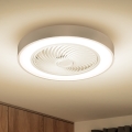 Brilagi - Lámpara de techo LED regulable con ventilador LED/30W/230V 3000–6500K Ø 50 cm blanca + mando a distancia