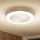 Brilagi - Lámpara de techo LED regulable con ventilador LED/30W/230V 3000–6500K Ø 50 cm blanca + mando a distancia