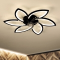 Brilagi - Lámpara de techo LED regulable con ventilador LED/50W/230V 3000-6500K negra + mando a distancia