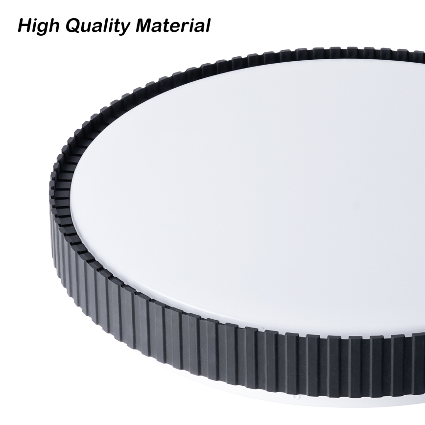 Brilagi - Plafón LED regulable CORVO LED/72W/230V 3000–6000K negro diámetro 50 cm + mando a distancia