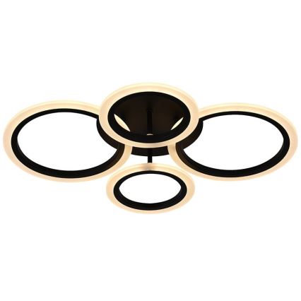 BRILAGI - LED regulable plafón de superficie ORBITS LED/50W/230V 3000-6500K negro + mando a distancia
