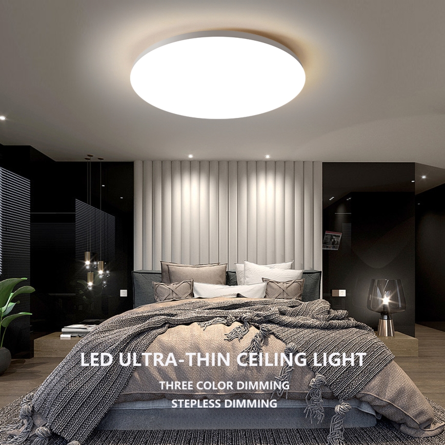 Brilagi - Luminaria de techo LED regulable SMART LED/36W/230V Ø 48 cm 3000-6000K Wi-Fi Tuya Beacon + mando a distancia