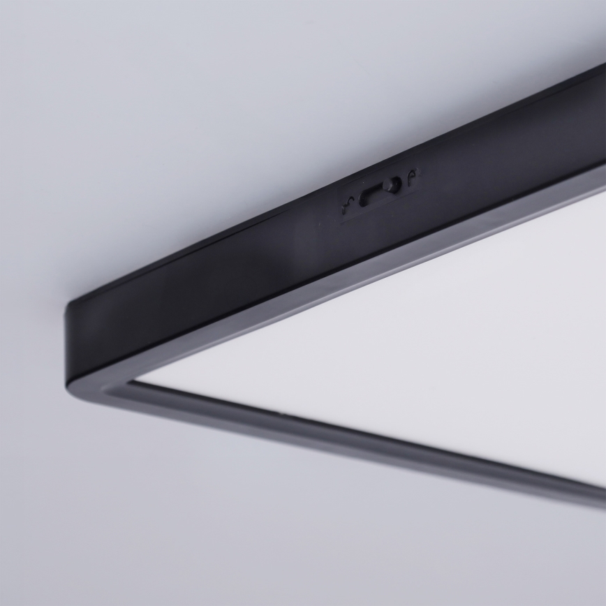 Brilagi - Luminaria de techo LED regulable ESTELA SQUARE LED/36W/230V 3000-6500K 31x31 cm negra + mando a distancia