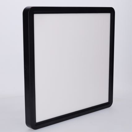 Brilagi - Luminaria de techo LED regulable ESTELA SQUARE LED/36W/230V 3000-6500K 31x31 cm negra + mando a distancia