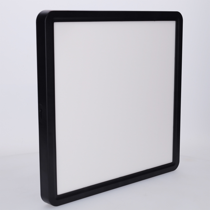 Brilagi - Luminaria de techo LED regulable ESTELA SQUARE LED/36W/230V 3000-6500K 31x31 cm negra + mando a distancia