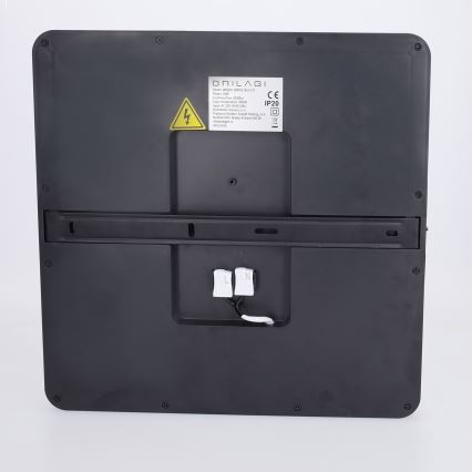 Brilagi - Luminaria de techo LED regulable ESTELA SQUARE LED/36W/230V 3000-6500K 31x31 cm negra + mando a distancia
