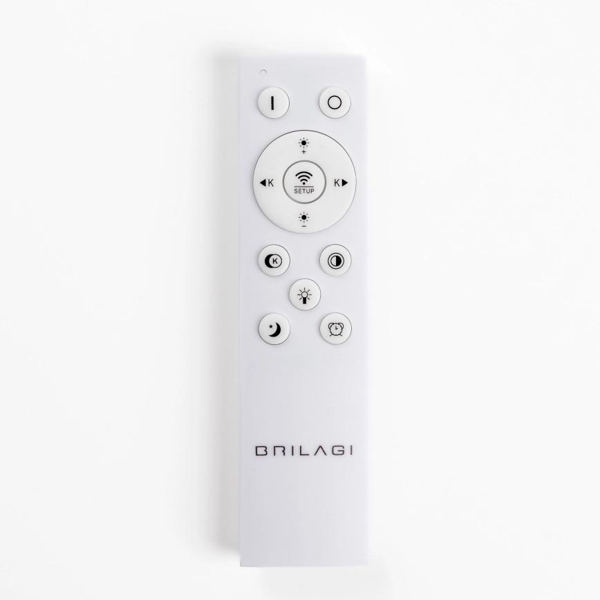 BRILAGI - Lámpara de techo LED regulable FALCON II LED/67W/230V 3000-6500K Ø 40 cm blanco/beige + mando a distancia
