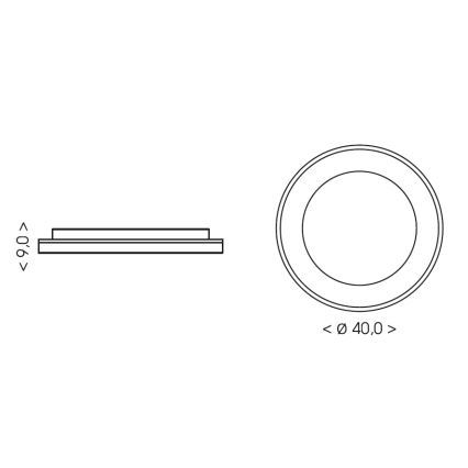BRILAGI - Lámpara de techo LED regulable FALCON II LED/67W/230V 3000-6500K Ø 40 cm blanco/beige + mando a distancia