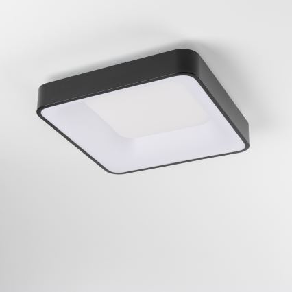 Brilagi - Luminaria de techo LED regulable FALCON II LED/80W/230V 3000-6500K 40x40 cm negra + mando a distancia