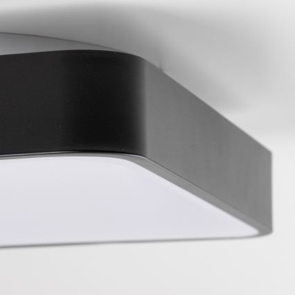 Brilagi - Luminaria de techo LED regulable FALCON II LED/80W/230V 3000-6500K 40x40 cm negra + mando a distancia