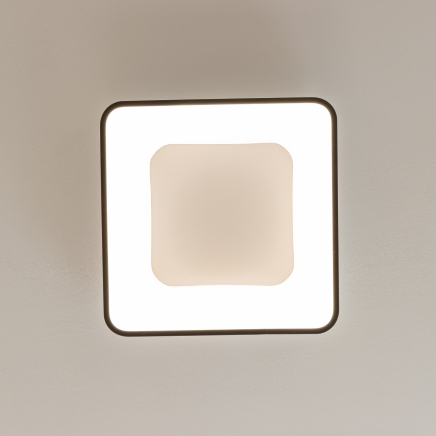 Brilagi - Luminaria de techo LED regulable FALCON II LED/80W/230V 3000-6500K 40x40 cm negra + mando a distancia