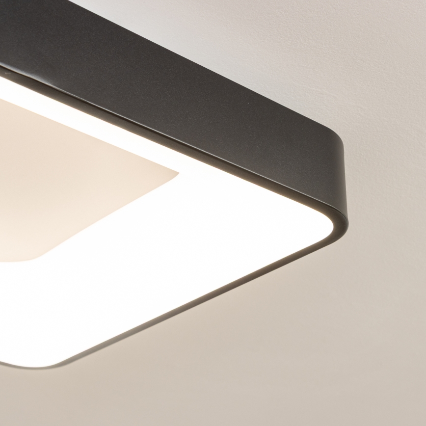 Brilagi - Luminaria de techo LED regulable FALCON II LED/80W/230V 3000-6500K 40x40 cm negra + mando a distancia