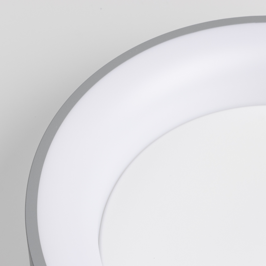 Brilagi - Lámpara de techo LED regulable FALCON LED/80W/230V 3000-6500K diámetro 60 cm gris + mando a distancia