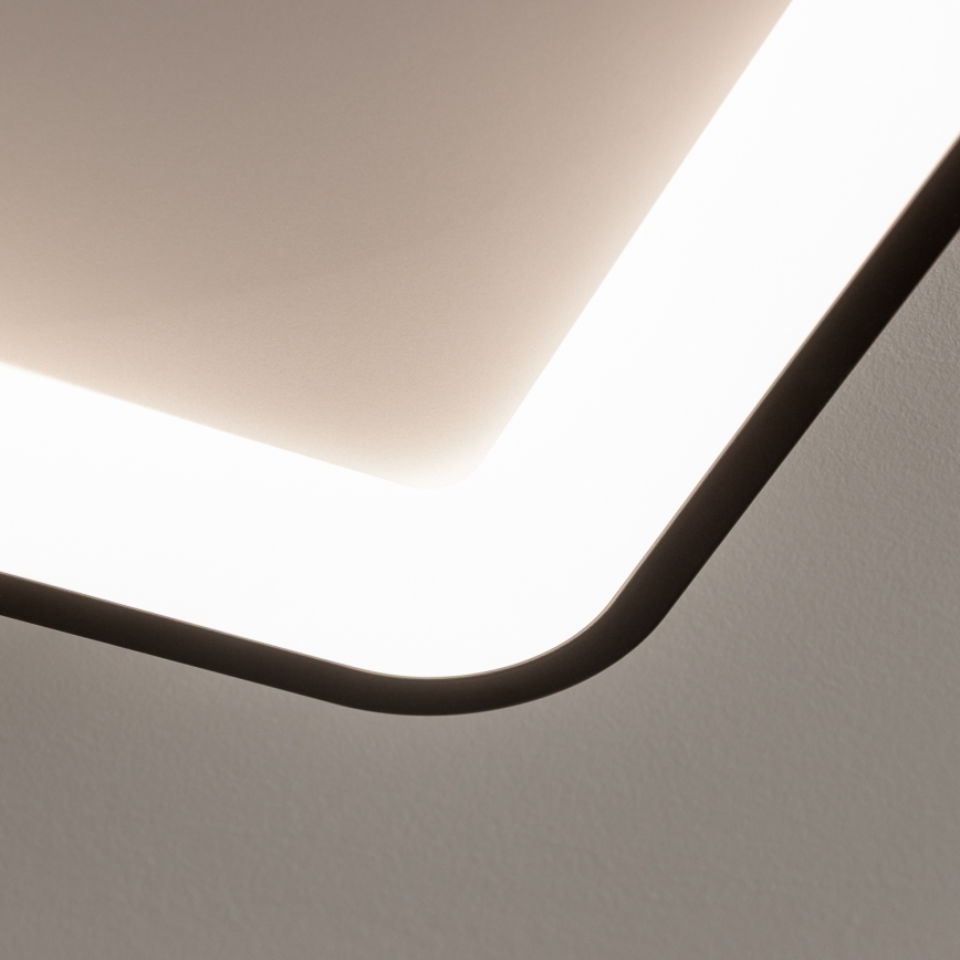 BRILAGI - Luminaria de techo LED regulable FALCON SLIM LED/50W/230V 3000-6500K 50x50 cm negra + mando a distancia