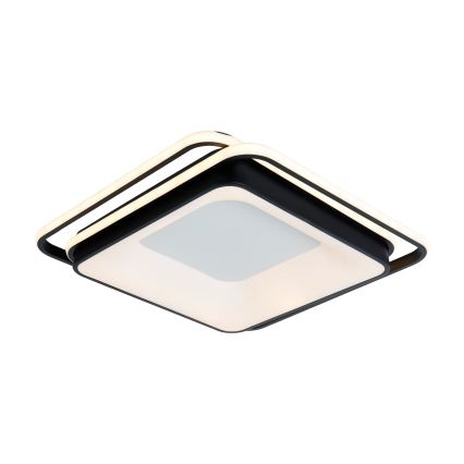 Brilagi - Luminaria de techo LED regulable FLARE LED/102W/230V 3000-6000K 50x50 cm negra + mando a distancia
