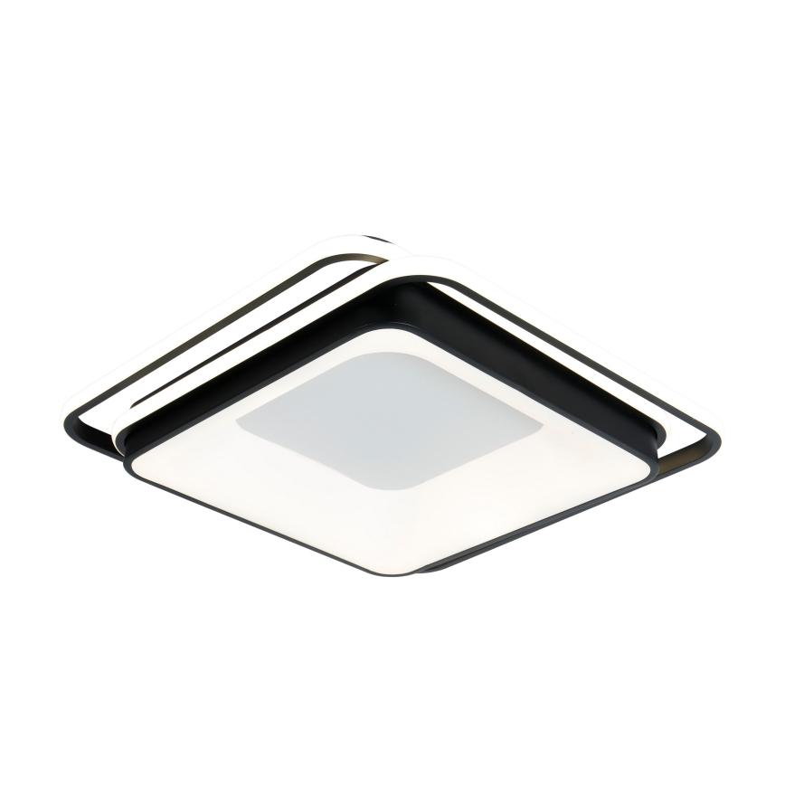 Brilagi - Luminaria de techo LED regulable FLARE LED/102W/230V 3000-6000K 50x50 cm negra + mando a distancia