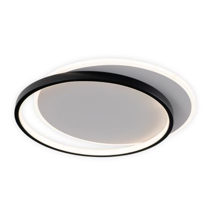 Brilagi - Luminaria de techo LED regulable FLARE LED/48W/230V 3000-6000K 39,5x45 cm blanco/negro + mando a distancia