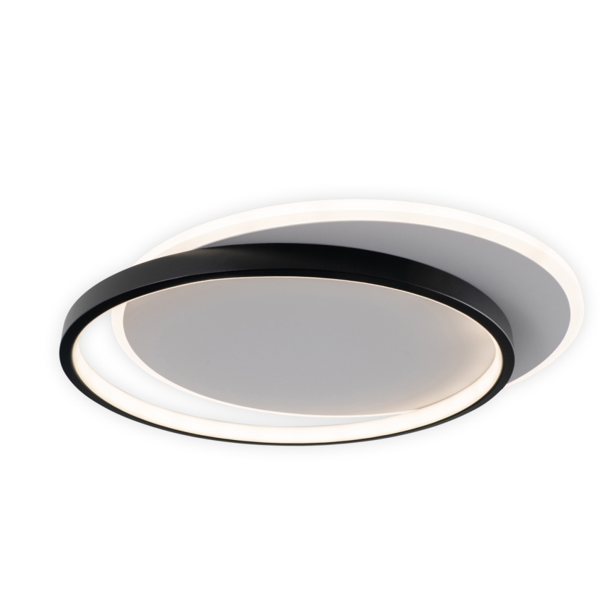 Brilagi - Luminaria de techo LED regulable FLARE LED/48W/230V 3000-6000K 39,5x45 cm blanco/negro + mando a distancia