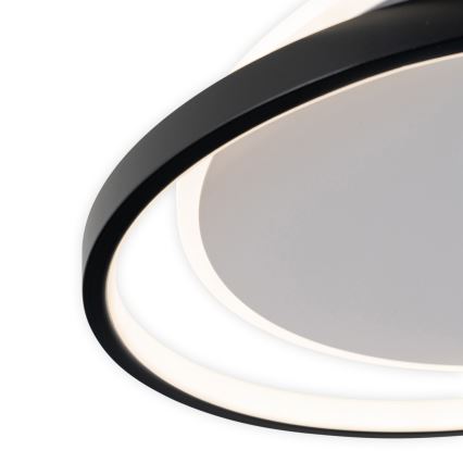 Brilagi - Luminaria de techo LED regulable FLARE LED/48W/230V 3000-6000K 39,5x45 cm blanco/negro + mando a distancia