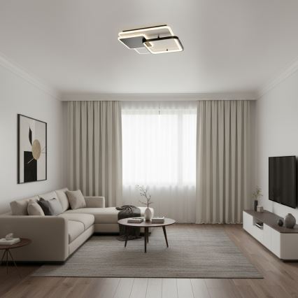Brilagi - Plafón LED regulable FLARE LED/64W/230V 45x45 cm 3000/4000/6000K + control remoto