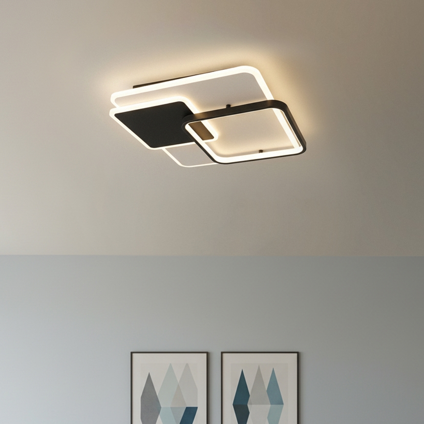 Brilagi - Plafón LED regulable FLARE LED/64W/230V 45x45 cm 3000/4000/6000K + control remoto