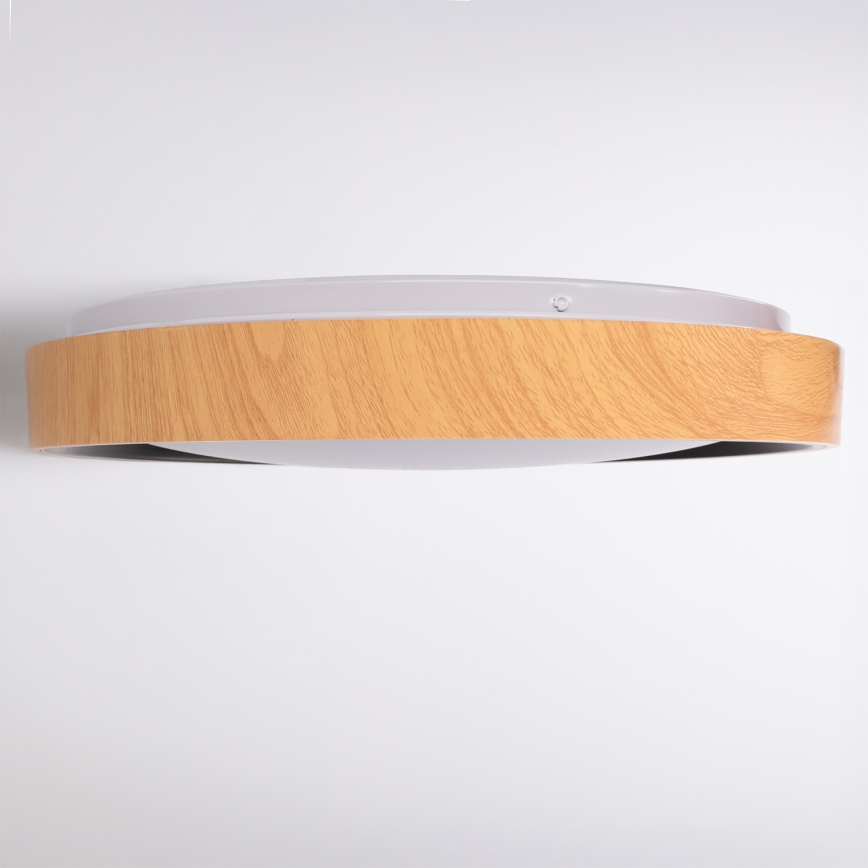 Brilagi - Plafón LED regulable FLOCO LED/48W/230V 3000-6500K Ø 40 cm acabado madera/negro + mando a distancia