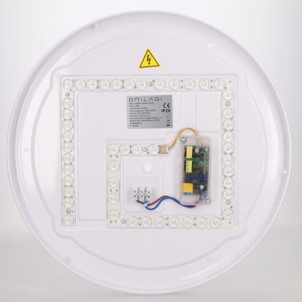 Brilagi - Plafón LED regulable FLOCO LED/48W/230V 3000-6500K Ø 40 cm acabado madera/negro + mando a distancia