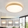 Brilagi - Lámpara de techo LED regulable GLASS POOL DOUBLE LED/48W/230V 3000-6000K 40 cm con acabado en madera + mando a distancia