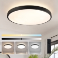 Brilagi - Lámpara de techo LED regulable GLASS POOL DOUBLE LED/80W/230V 3000-6000K 60 cm negro + mando a distancia