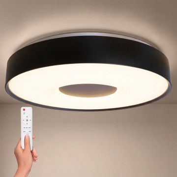Brilagi - Lámpara de techo LED regulable JAMIS LED/48W/230V 3000-6500K Ø 39 cm negra + mando a distancia