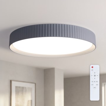Brilagi - Lámpara de techo LED regulable LUCIA LED/60W/230V 3000-6500K Ø 59 cm gris + mando a distancia