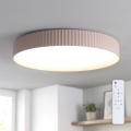 Brilagi - Lámpara de techo LED regulable LUCIA LED/60W/230V 3000-6500K Ø 59 cm marrón + mando a distancia