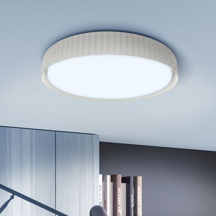 Brilagi - Lámpara de techo LED regulable LUCIA LED/60W/230V 3000-6500K diámetro 59 cm blanca + mando a distancia