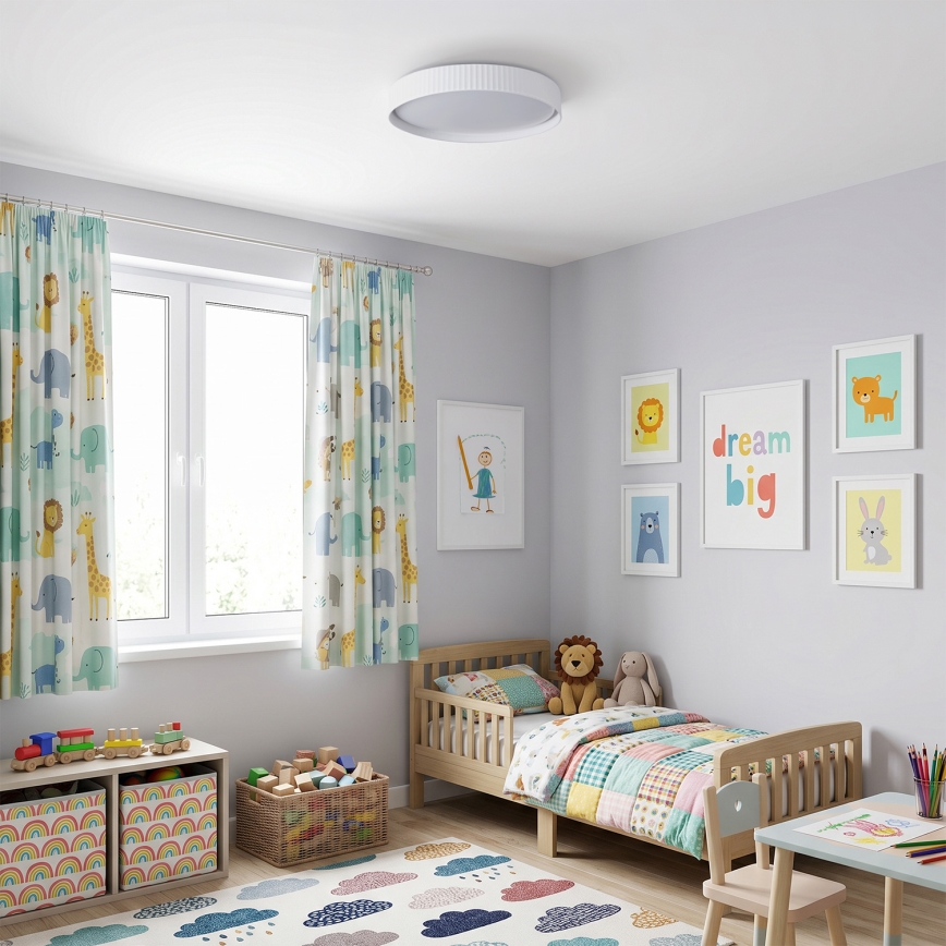 Brilagi - Lámpara de techo LED regulable LUCIA LED/60W/230V 3000-6500K diámetro 59 cm blanca + mando a distancia