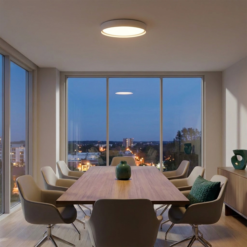 Brilagi - Lámpara de techo LED regulable LUCIA LED/60W/230V 3000-6500K diámetro 59 cm blanca + mando a distancia
