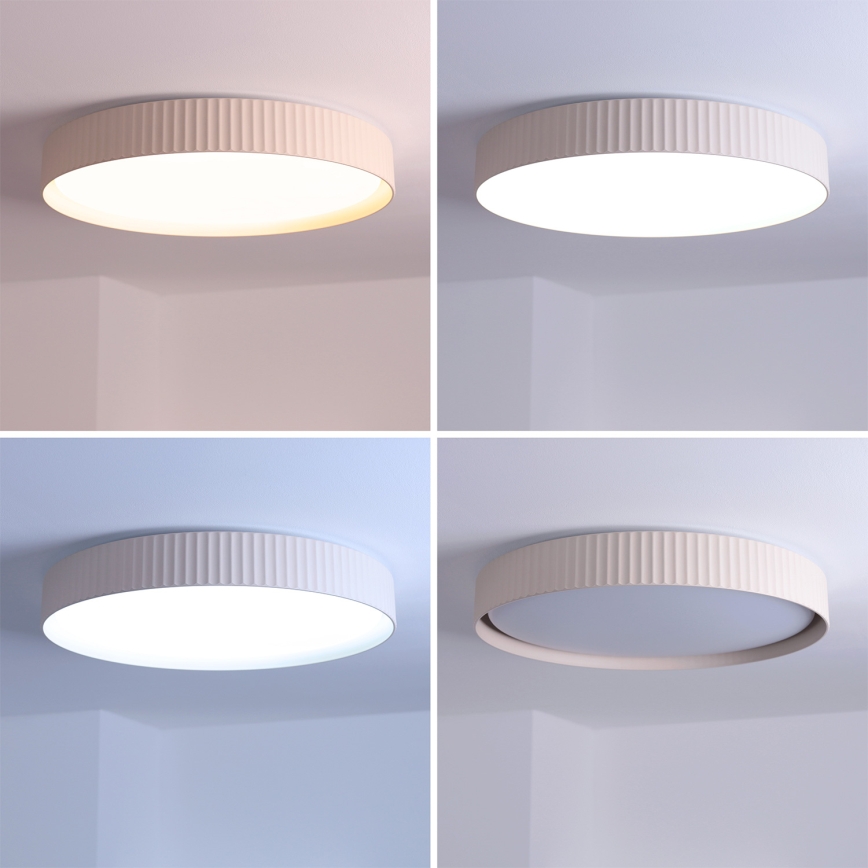 BRILAGI - Luminaria de techo LED regulable LUCIA LED/60W/230V 3000-6500K diámetro 59 cm beige + mando a distancia